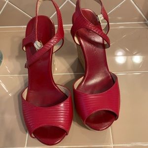 Great  condition red Jimmy Choo Sandals